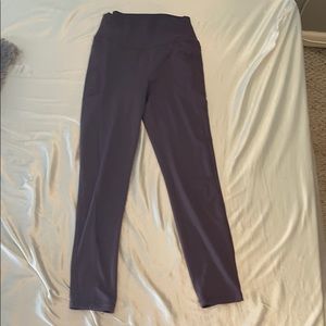 purple high waisted leggings